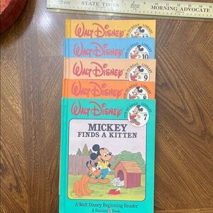 Vintage Walt Disney book set. Includes volumes 7,8,9,10 & 12